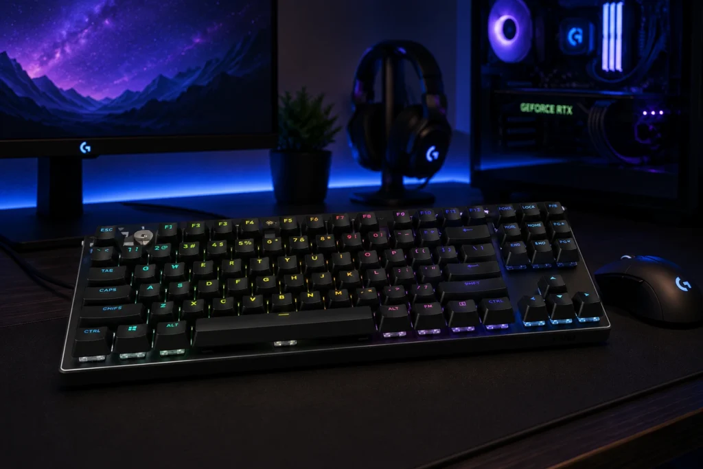 Logitech G Pro X TKL Lightspeed wireless gaming keyboard with GX Linear hot-swap switches