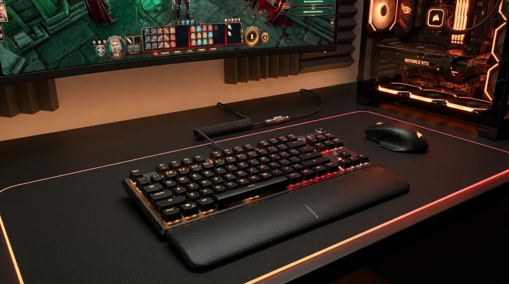 Corsair K70 PRO TKL keyboard with MGX Hyperdrive Hall Effect switches