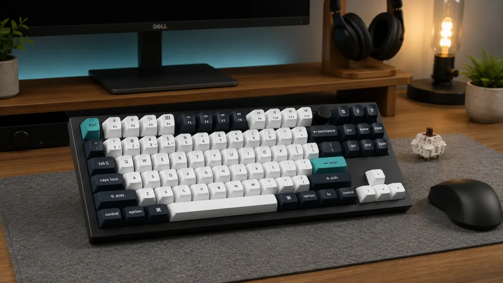 Keychron Q3 Max aluminum TKL keyboard with gasket mount and 2.4GHz wireless dongle