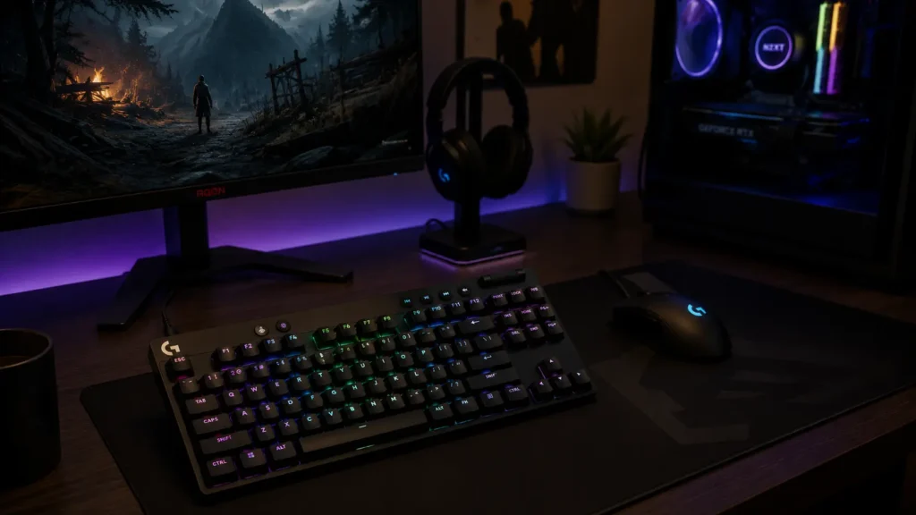 Logitech G Pro X TKL Rapid gaming keyboard with hall effect switches