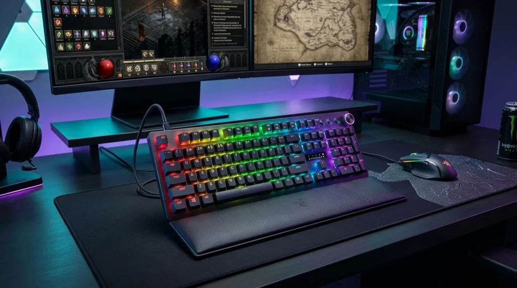 Razer Huntsman V3 Pro TKL optical gaming keyboard with aluminum top plate