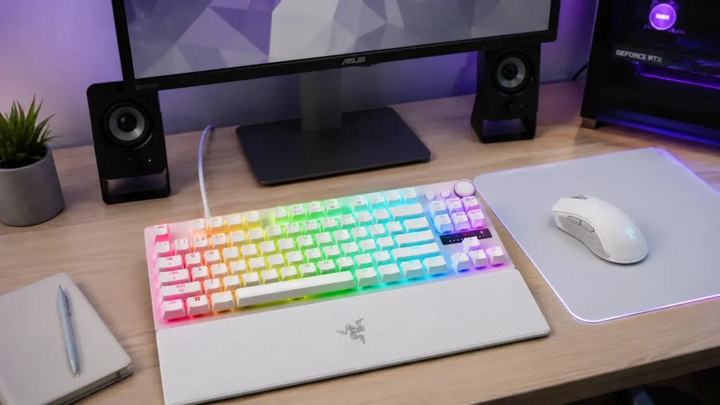 Razer Huntsman V3 Pro TKL 8KHz optical keyboard — lowest latency TKL for FPS gaming