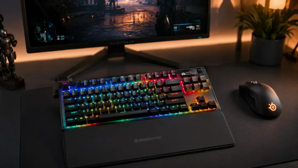 SteelSeries Apex Pro TKL Gen 3 Wireless keyboard with OLED Smart Display
