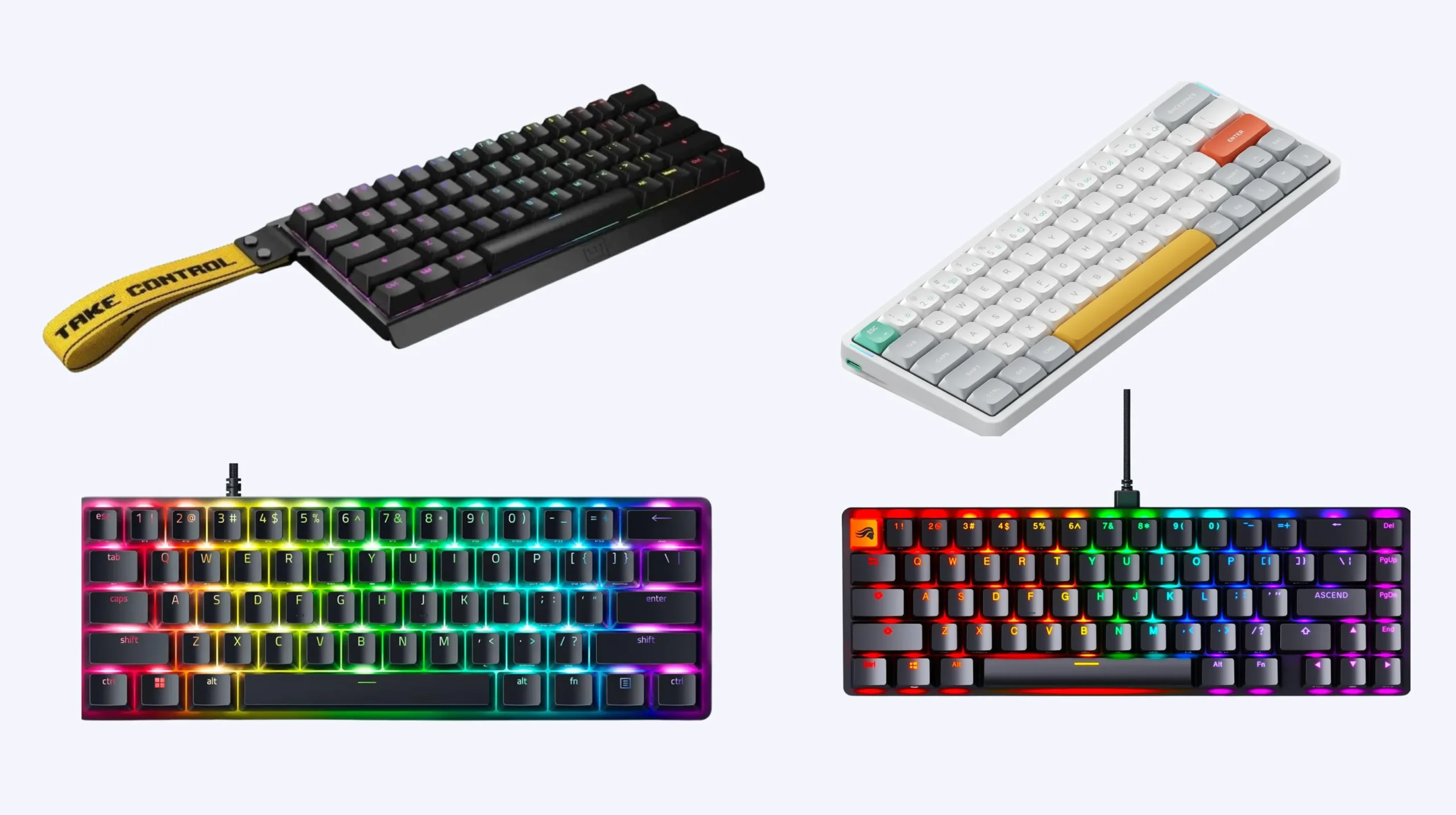 Best 60 percent gaming keyboards for FPS including RGB mechanical keyboards ranked and tested for competitive play