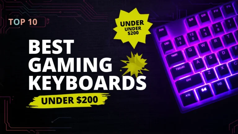 Best gaming keyboards under $200 comparison featuring mechanical RGB keyboards with aluminum builds and hot-swap switches