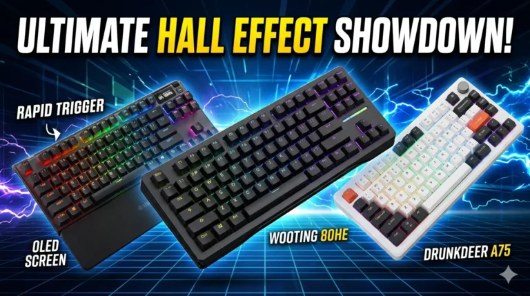 Best keyboard for CS2 — Wooting 80HE, SteelSeries Apex Pro Gen 3, and DrunkDeer A75 Hall Effect keyboards compared