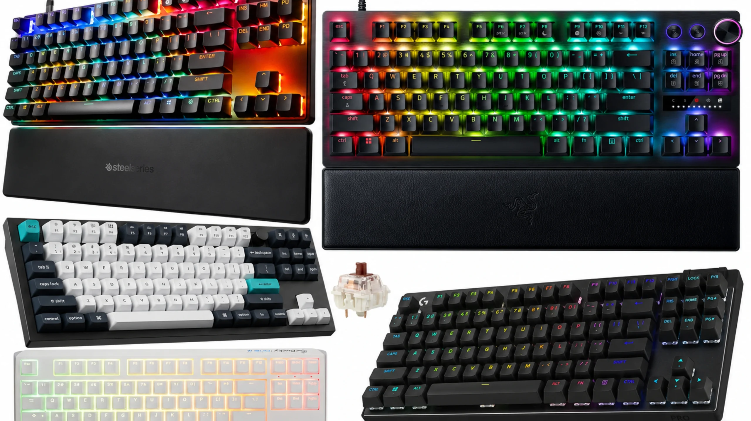 Best linear switch TKL keyboard lineup for — Wooting 80HE, Razer Huntsman V3 Pro, Keychron Q3 Max and other top picks on a desk