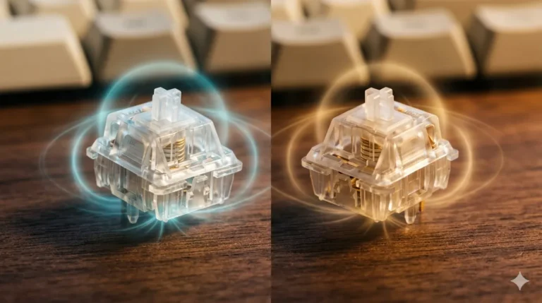 TMR vs Hall Effect keyboard switches compared side by side