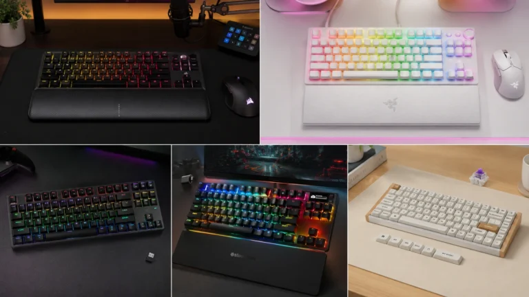 Best TKL keyboard for FPS gaming — six tenkeyless mechanical keyboards compared side by side