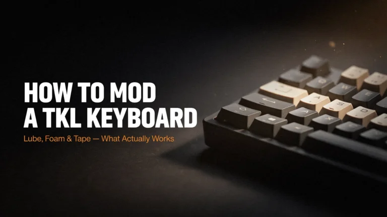 How to mod a TKL keyboard — guide to lubing stabilizers, foam mods, and tape mods