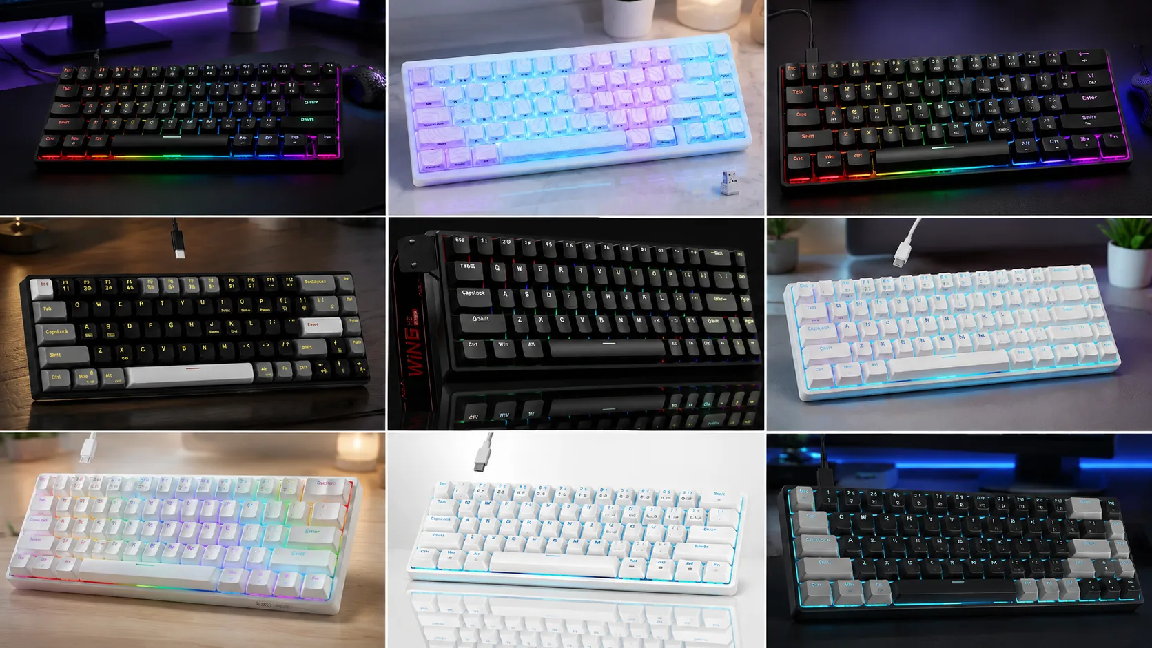 Best 60% gaming keyboards 2026 lineup showing the top-ranked compact mechanical boards tested for FPS and daily use