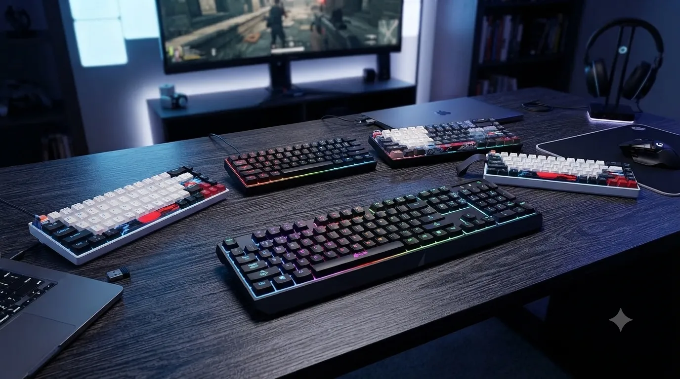 Best compact gaming keyboards for PS5 and Xbox 2026 — 60% and 65% wireless mechanical keyboards tested for console gaming