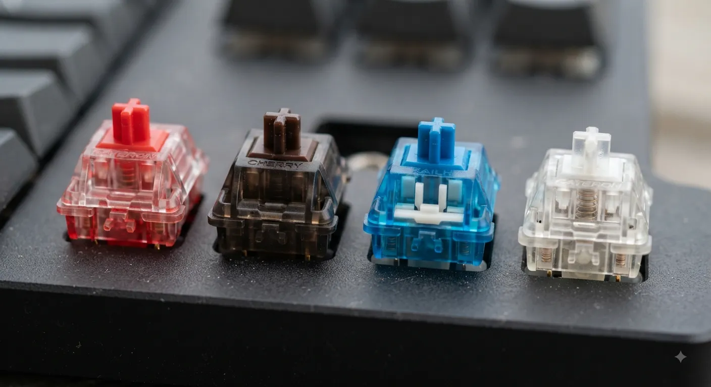 Linear vs tactile vs clicky vs magnetic mechanical keyboard switches compared side by side