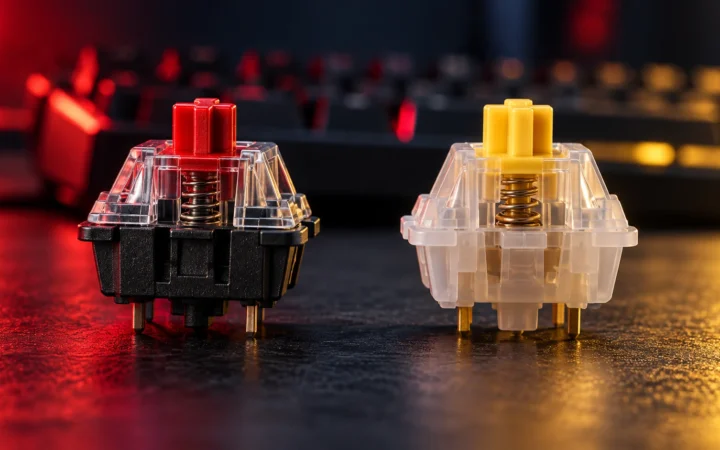 Cherry vs Gateron switches in a side-by-side mechanical keyboard comparison